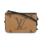 Louis Vuitton Reverse Monogram Canvas Double Zip Pochette