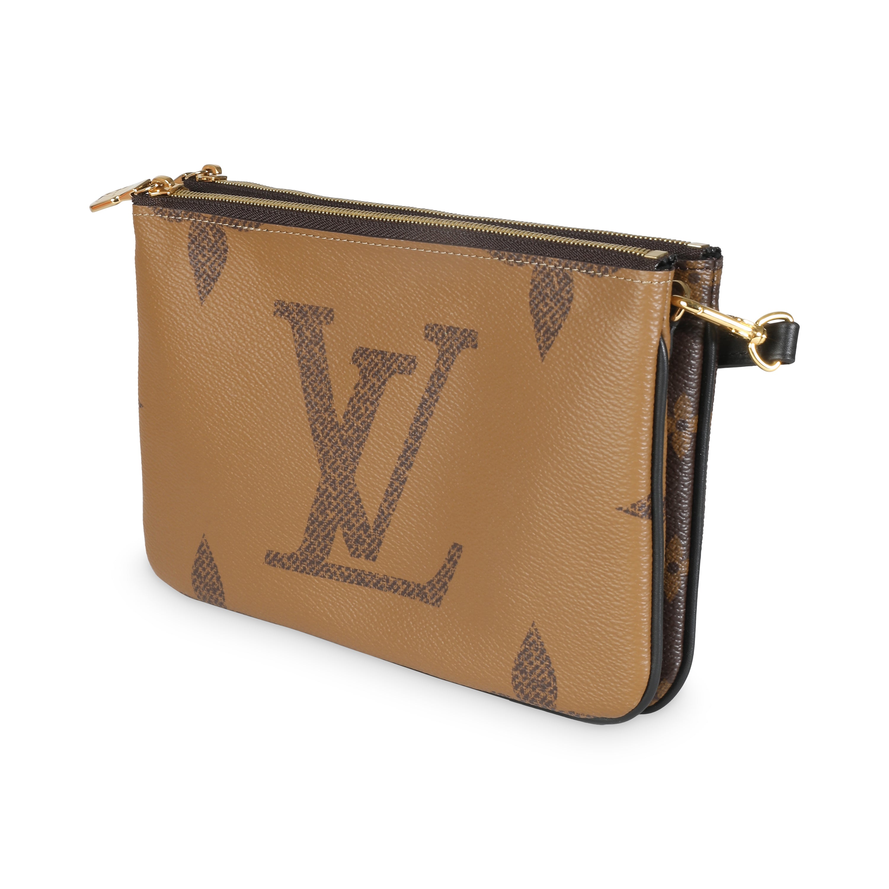 Louis Vuitton Reverse Monogram Canvas Double Zip Pochette