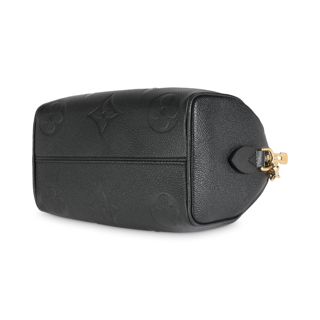 Louis Vuitton Black Monogram Empreinte Speedy Bandouliere 20