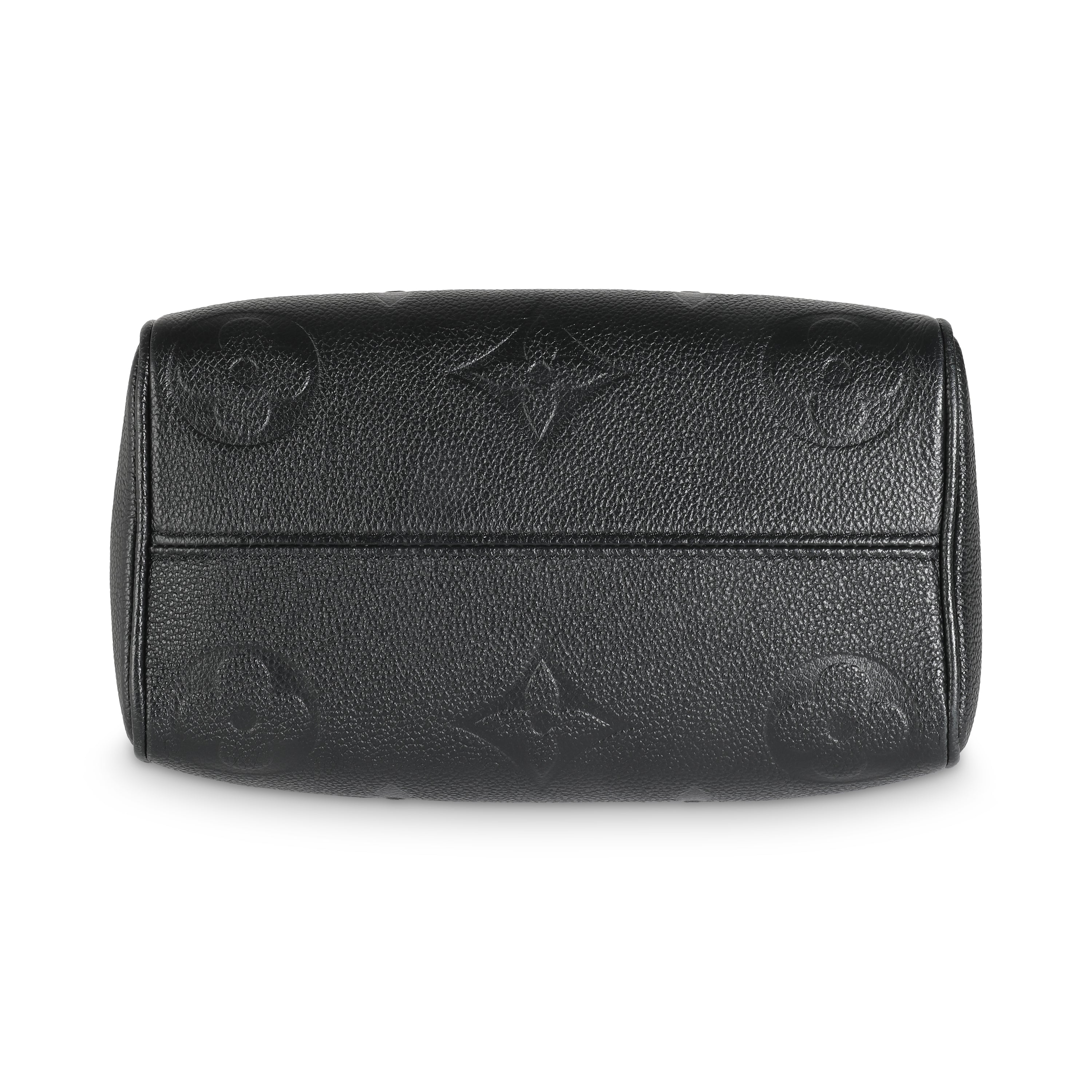 Louis Vuitton Black Monogram Empreinte Speedy Bandouliere 20
