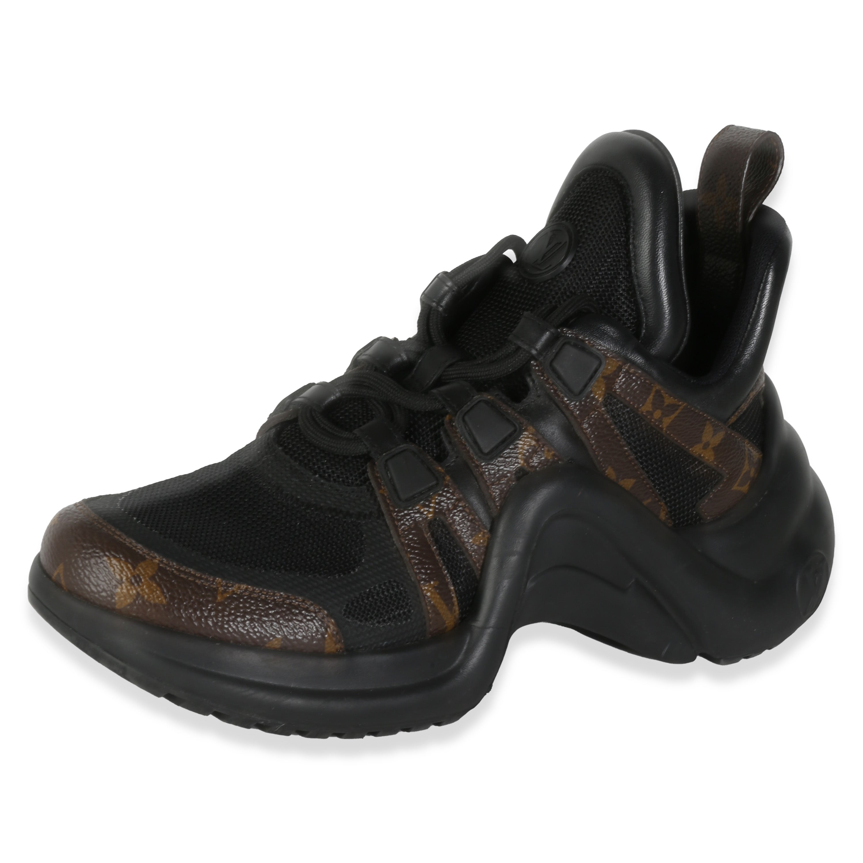 Louis Vuitton Calfskin Monogram Canvas LV Archlight Sneakers 37