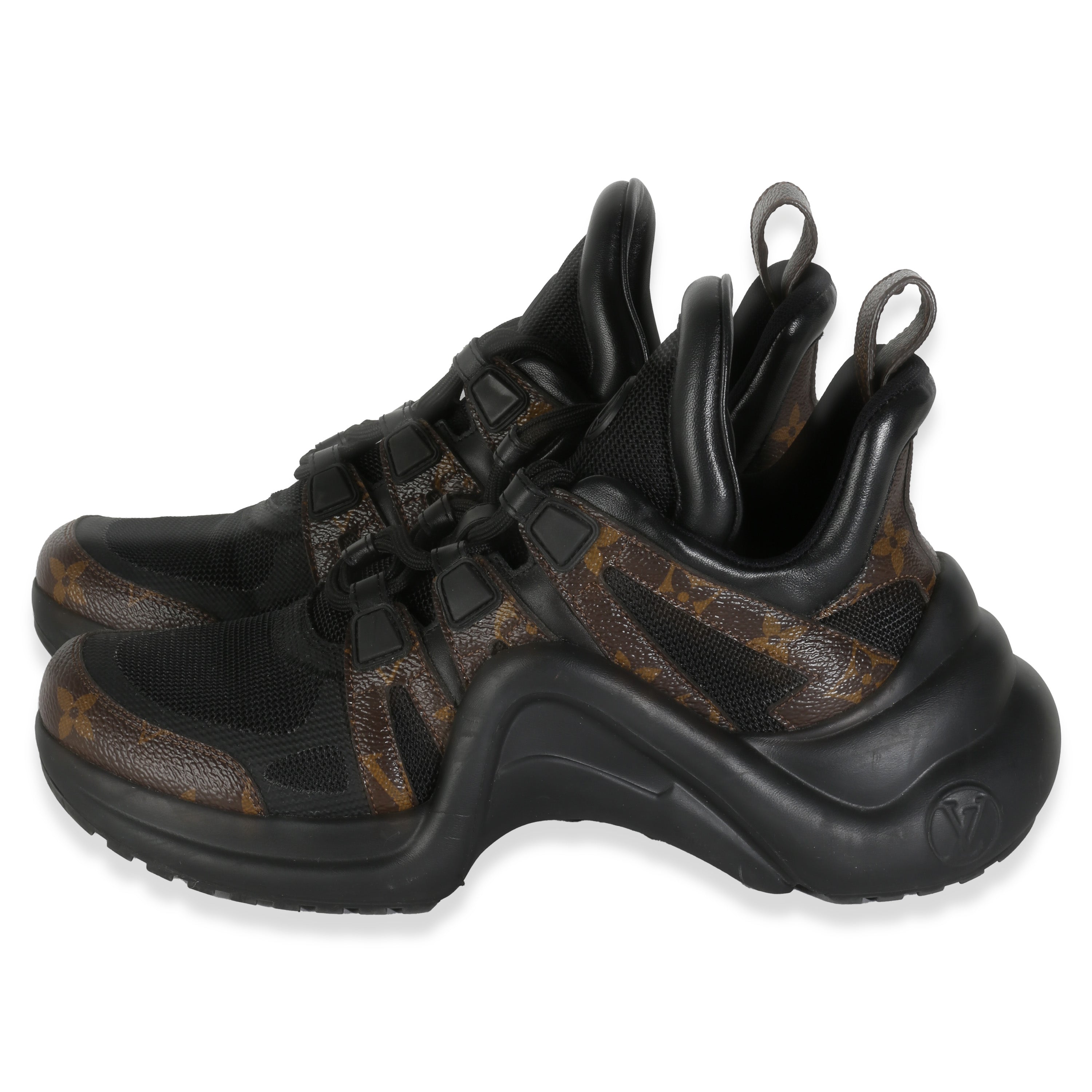 Louis Vuitton Calfskin Monogram Canvas LV Archlight Sneakers 37