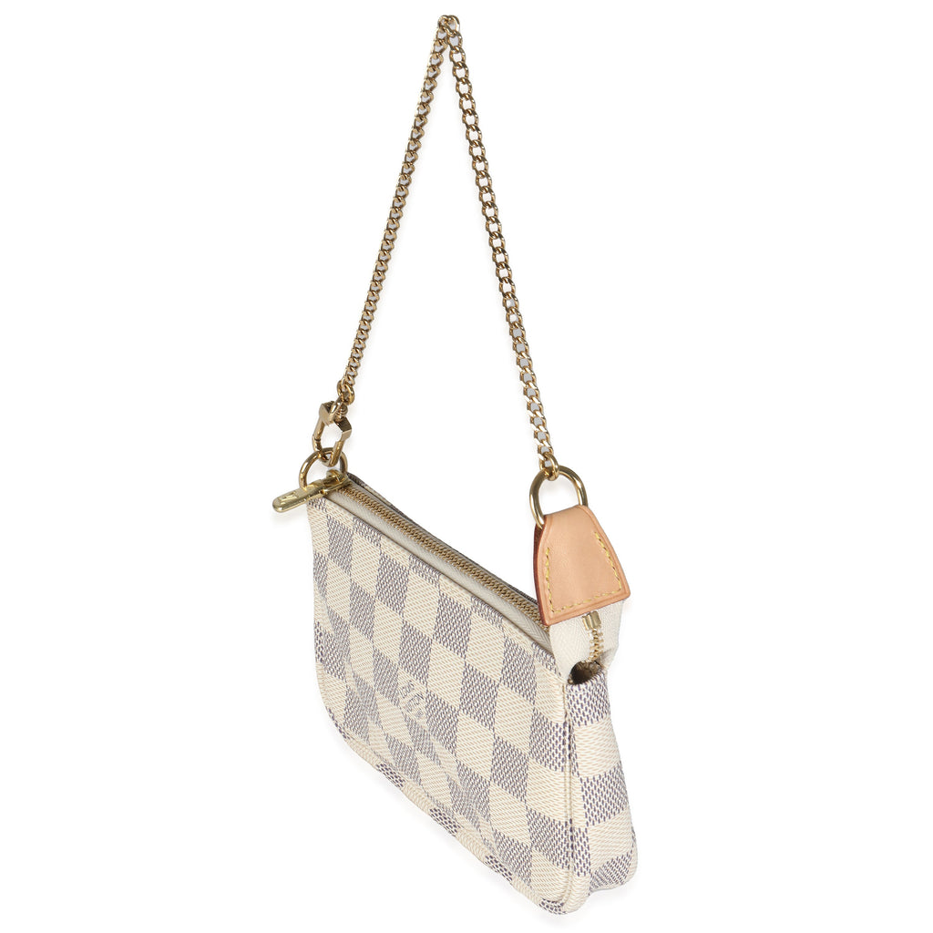 Louis Vuitton Damier Azur Canvas Mini Pochette Accessories