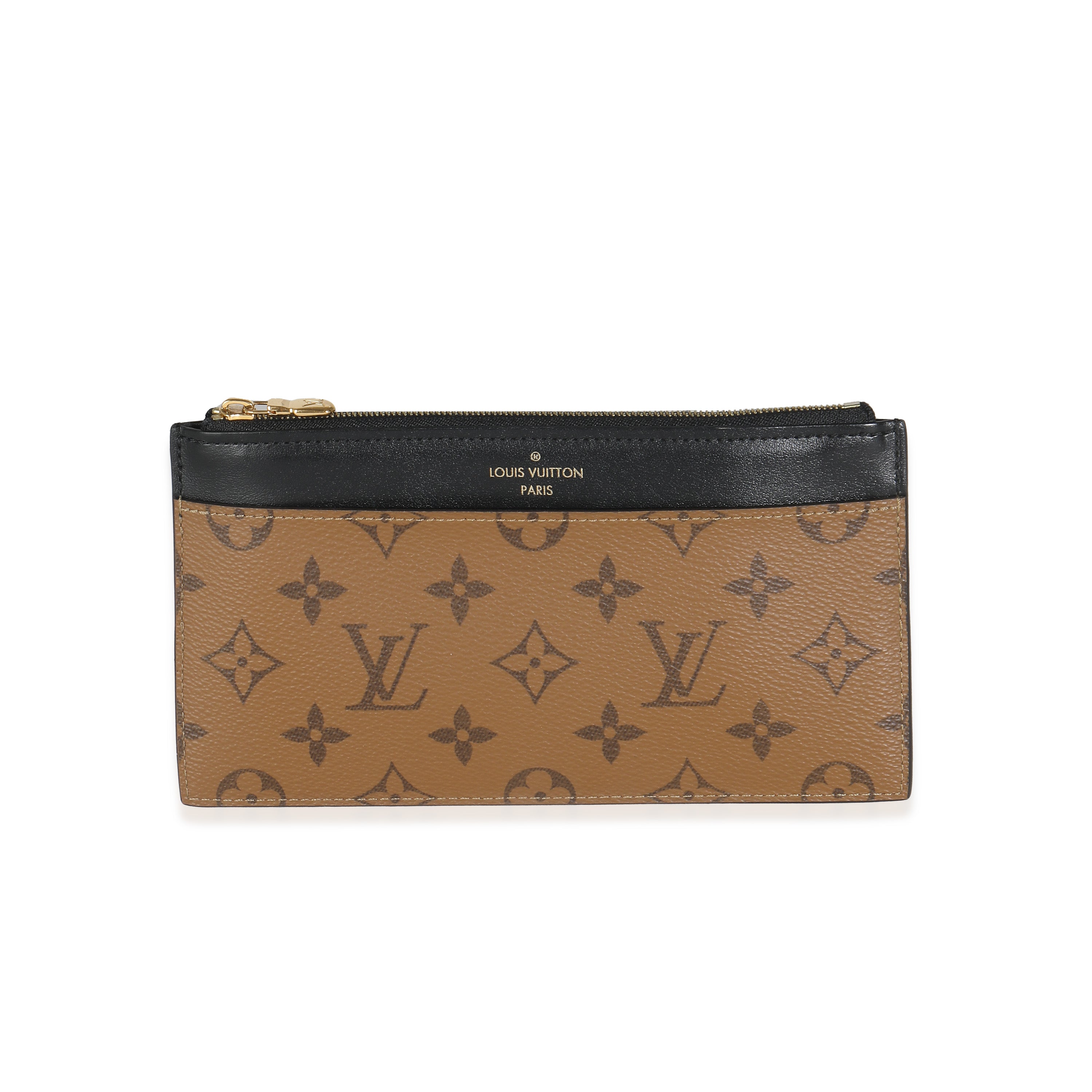 Louis Vuitton Monogram Reverse Canvas Slim Purse