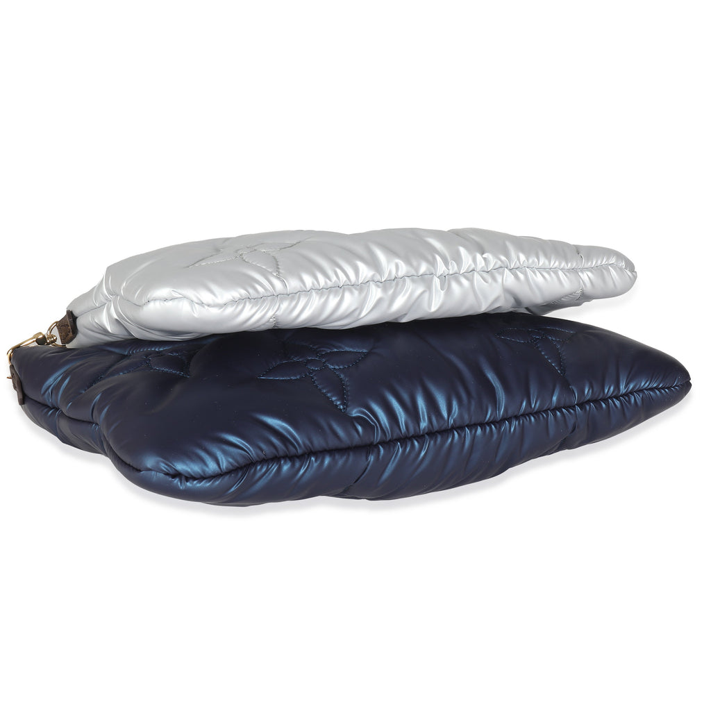 Louis Vuitton Navy Silver Econyl Monogram Pillow Maxi Multi Pochette Accessories