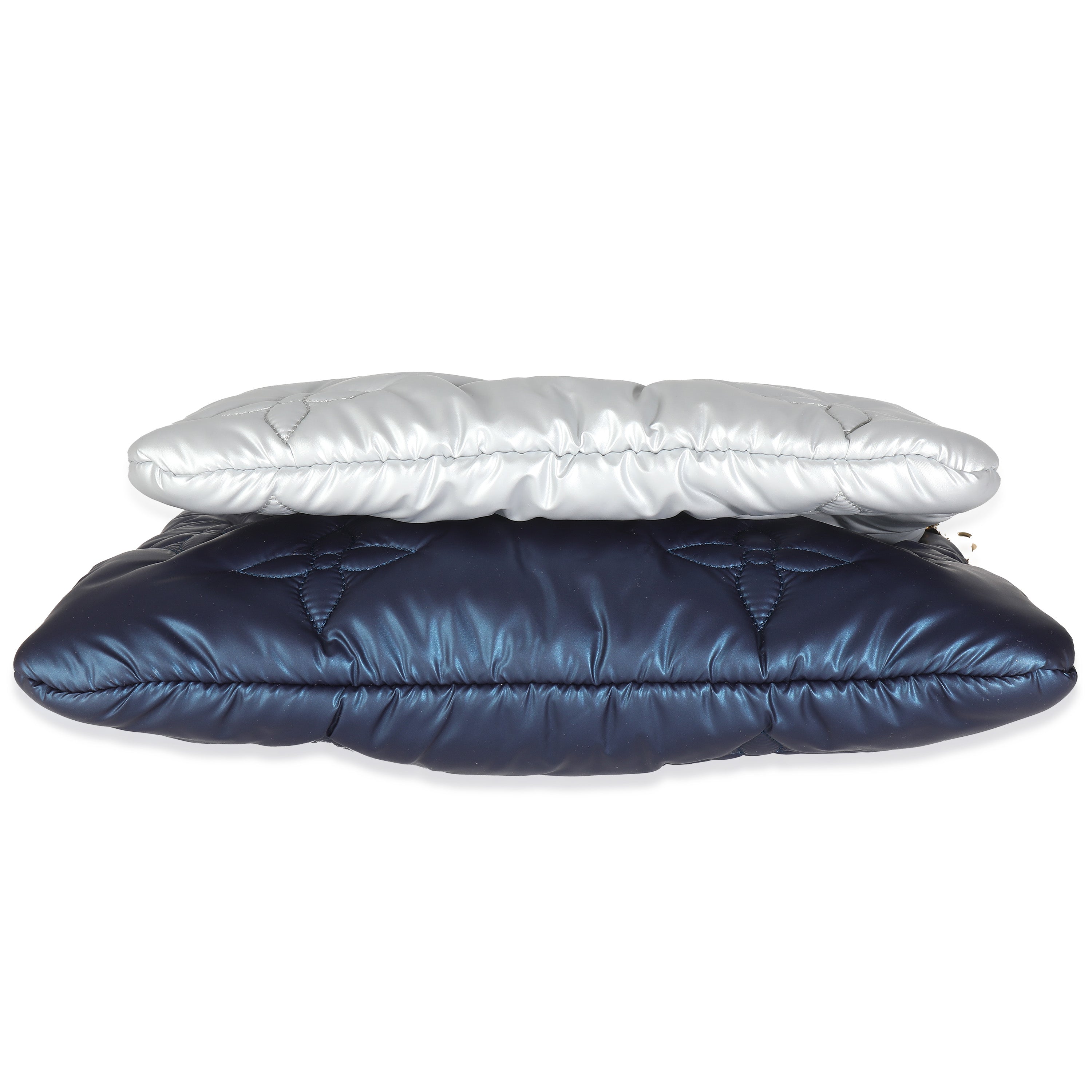 Louis Vuitton Navy Silver Econyl Monogram Pillow Maxi Multi Pochette Accessories