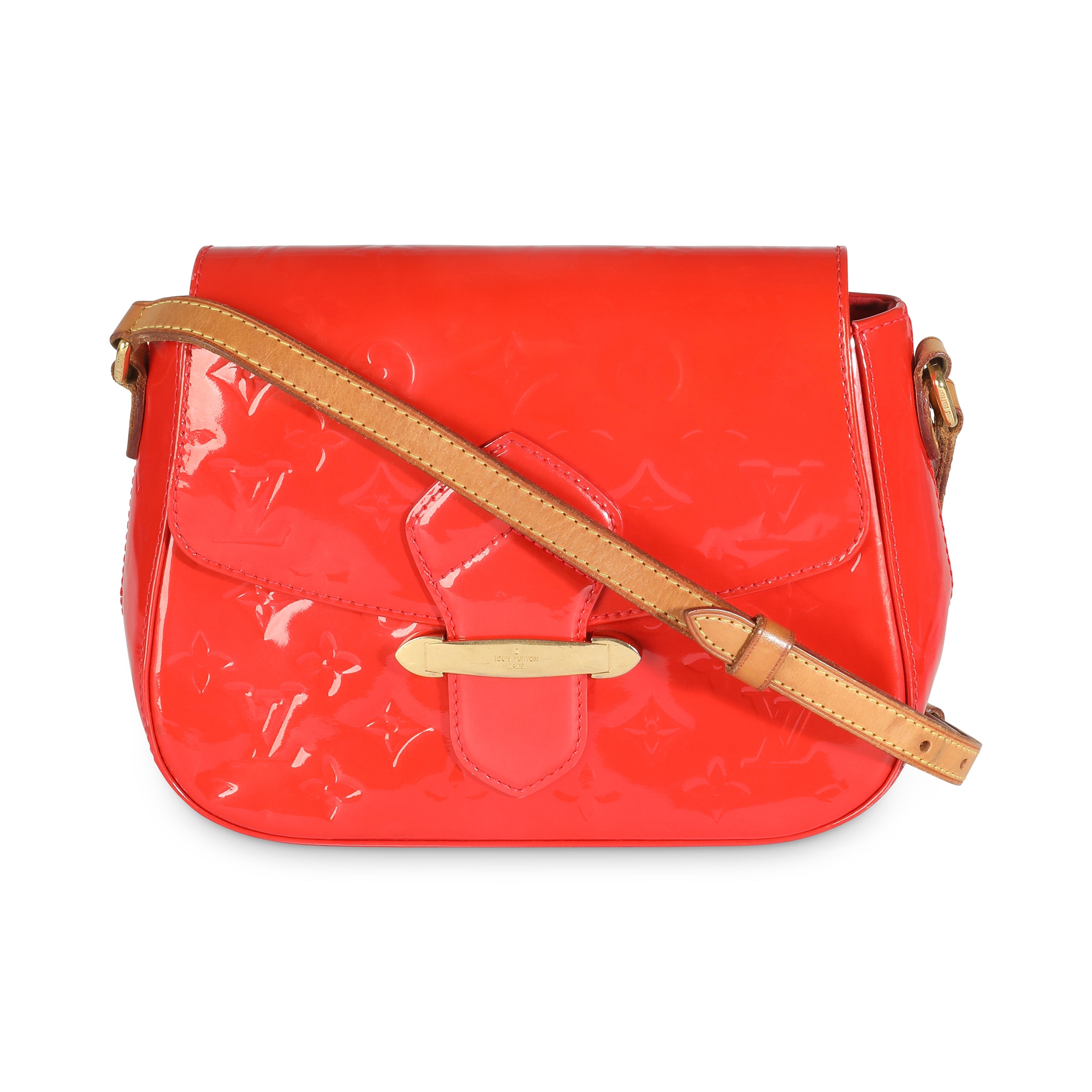 Louis Vuitton Rouge Grenadine Vernis Bellflower PM