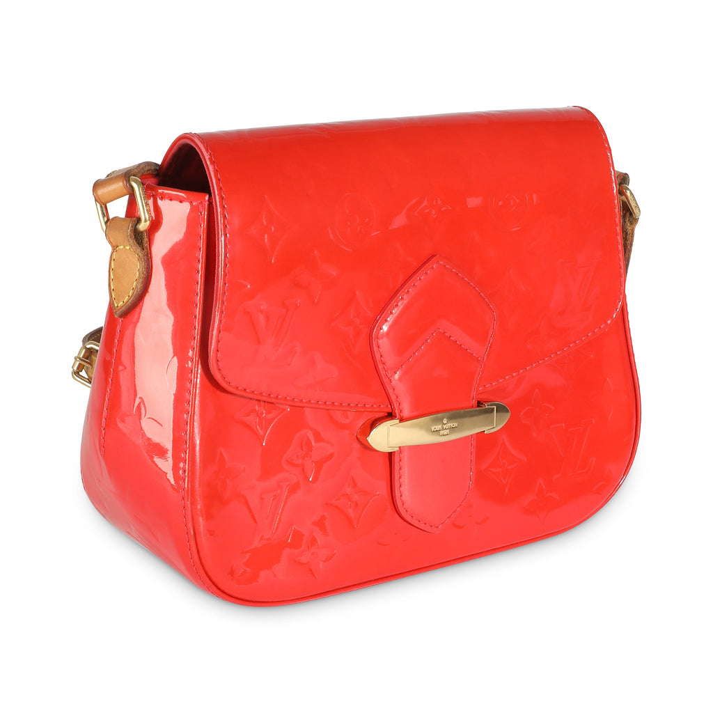 Louis Vuitton Rouge Grenadine Vernis Bellflower PM
