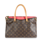 Louis Vuitton Litchi Monogram Canvas Pallas