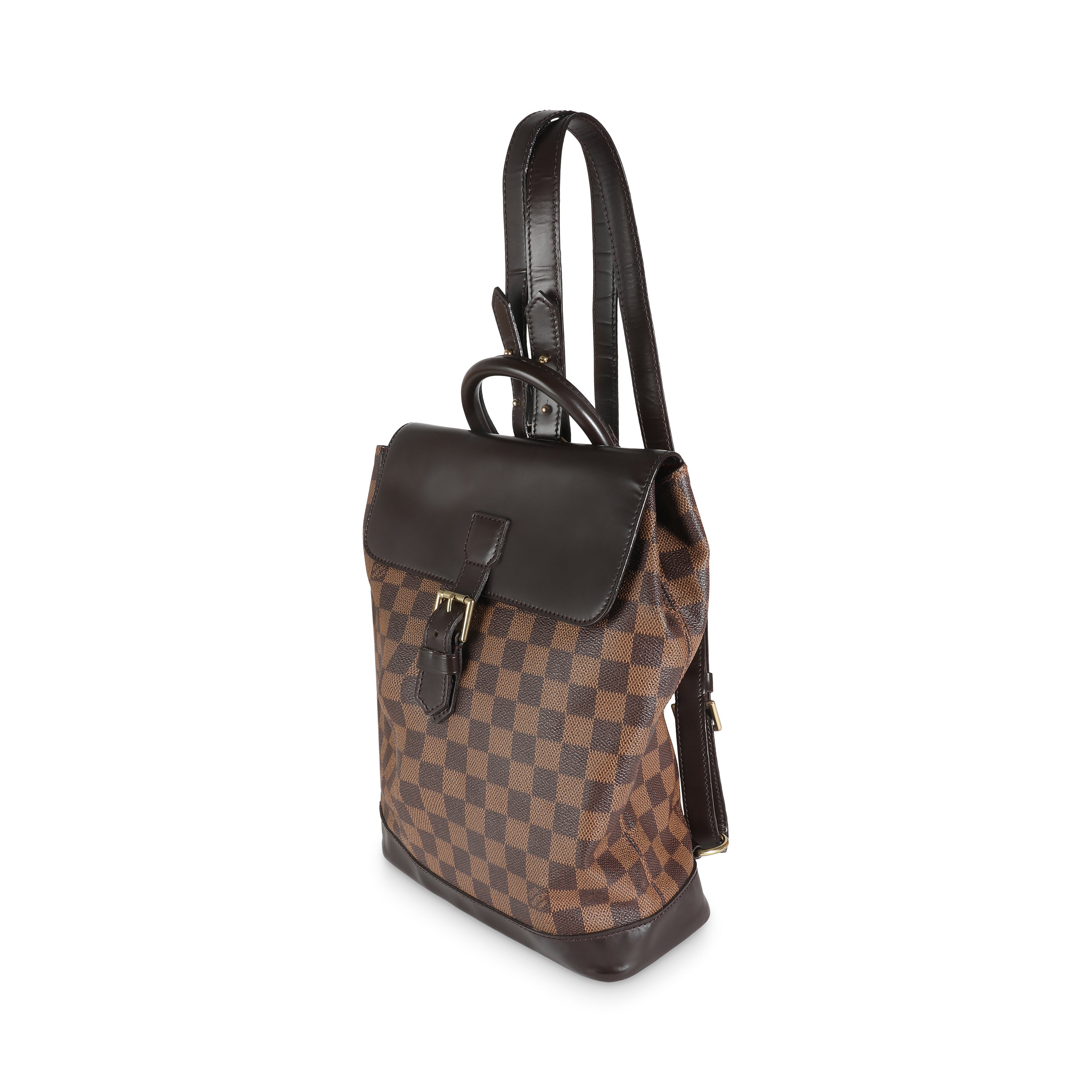 Louis Vuitton Damier Ebene Canvas Soho Backpack