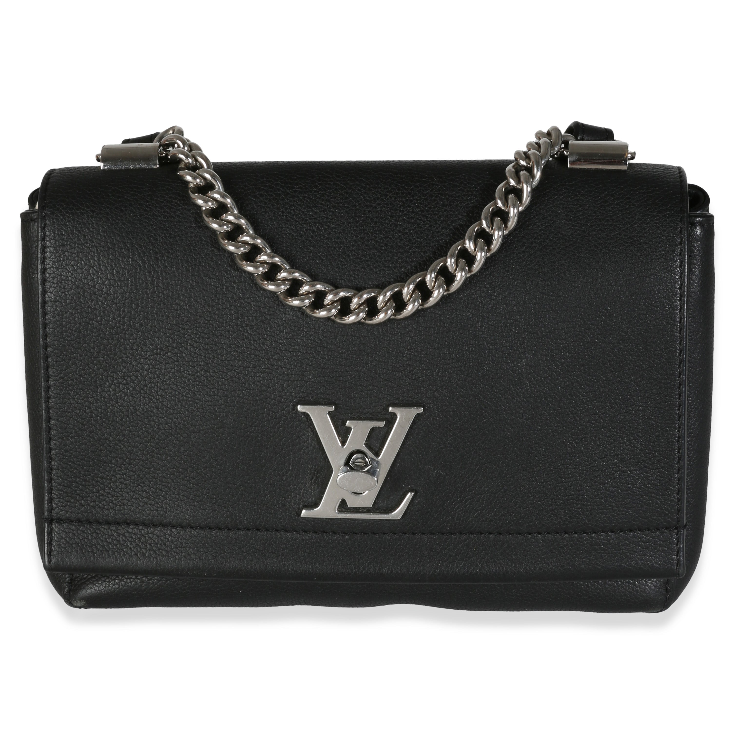 Louis Vuitton Black Calfskin Lockme II BB