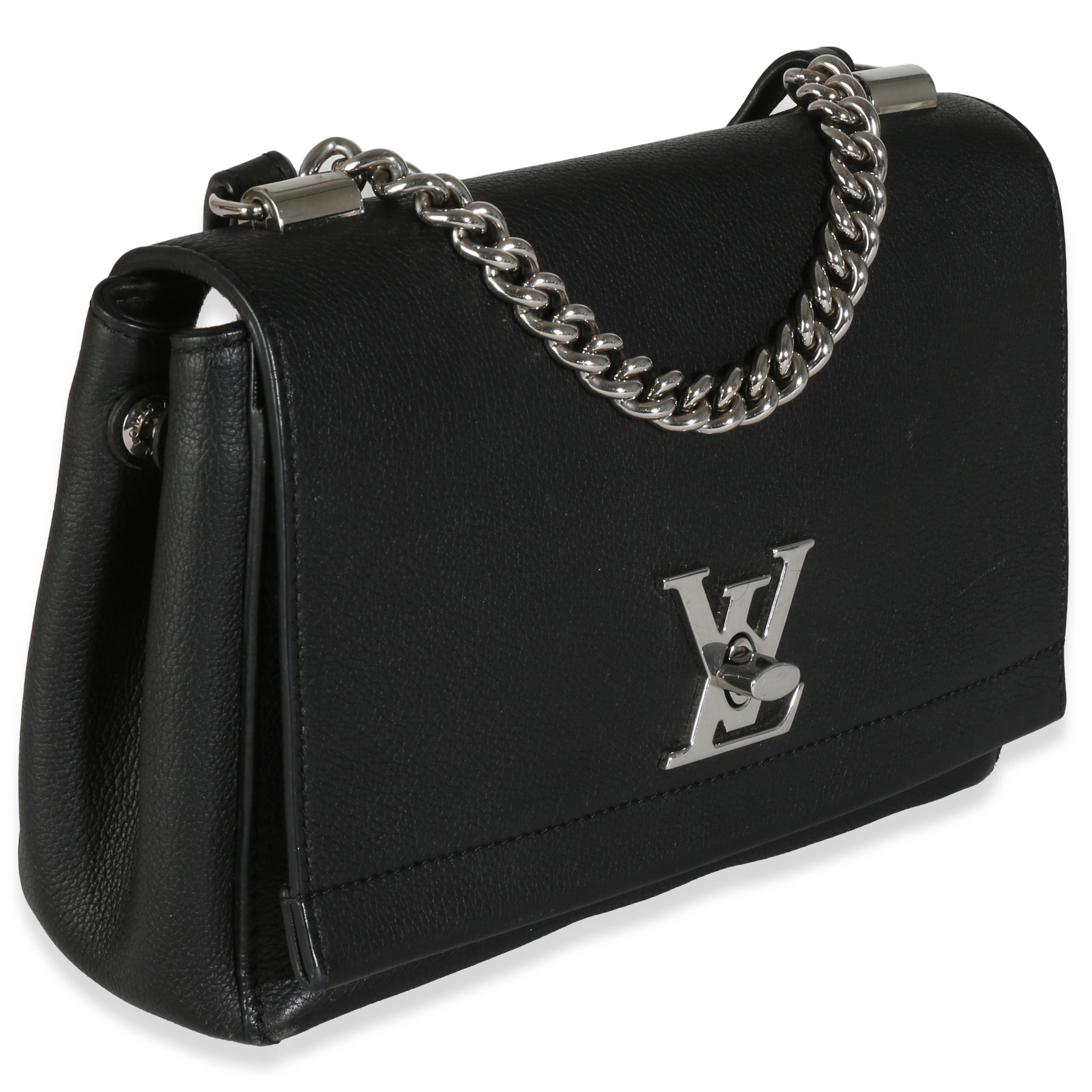 Louis Vuitton Black Calfskin Lockme II BB