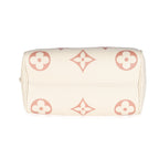 Louis Vuitton Creme Rose Trianon Empreinte Monogram Giant Speedy Bandouliere 20
