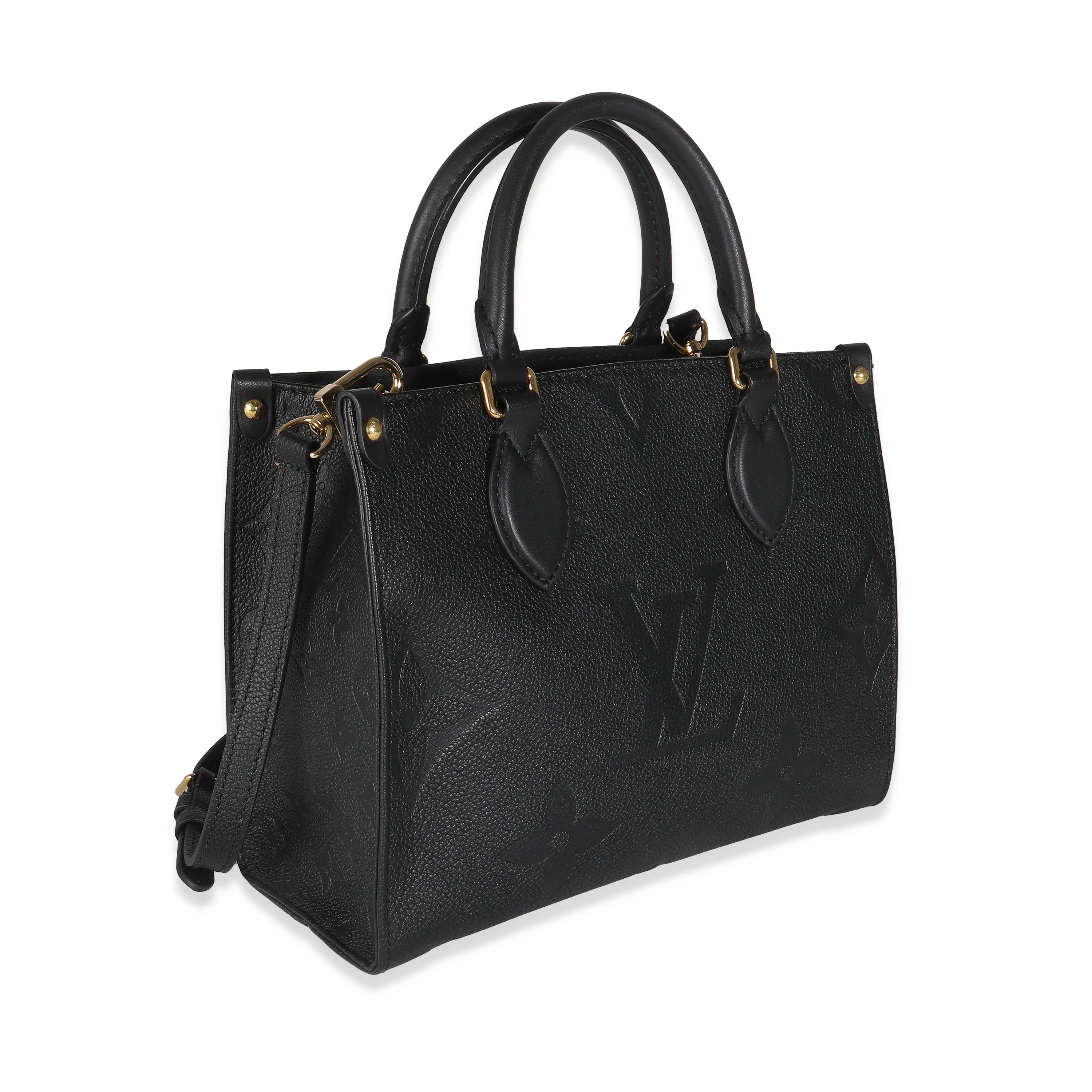 Louis Vuitton Black Giant Monogram Empreinte Onthego PM