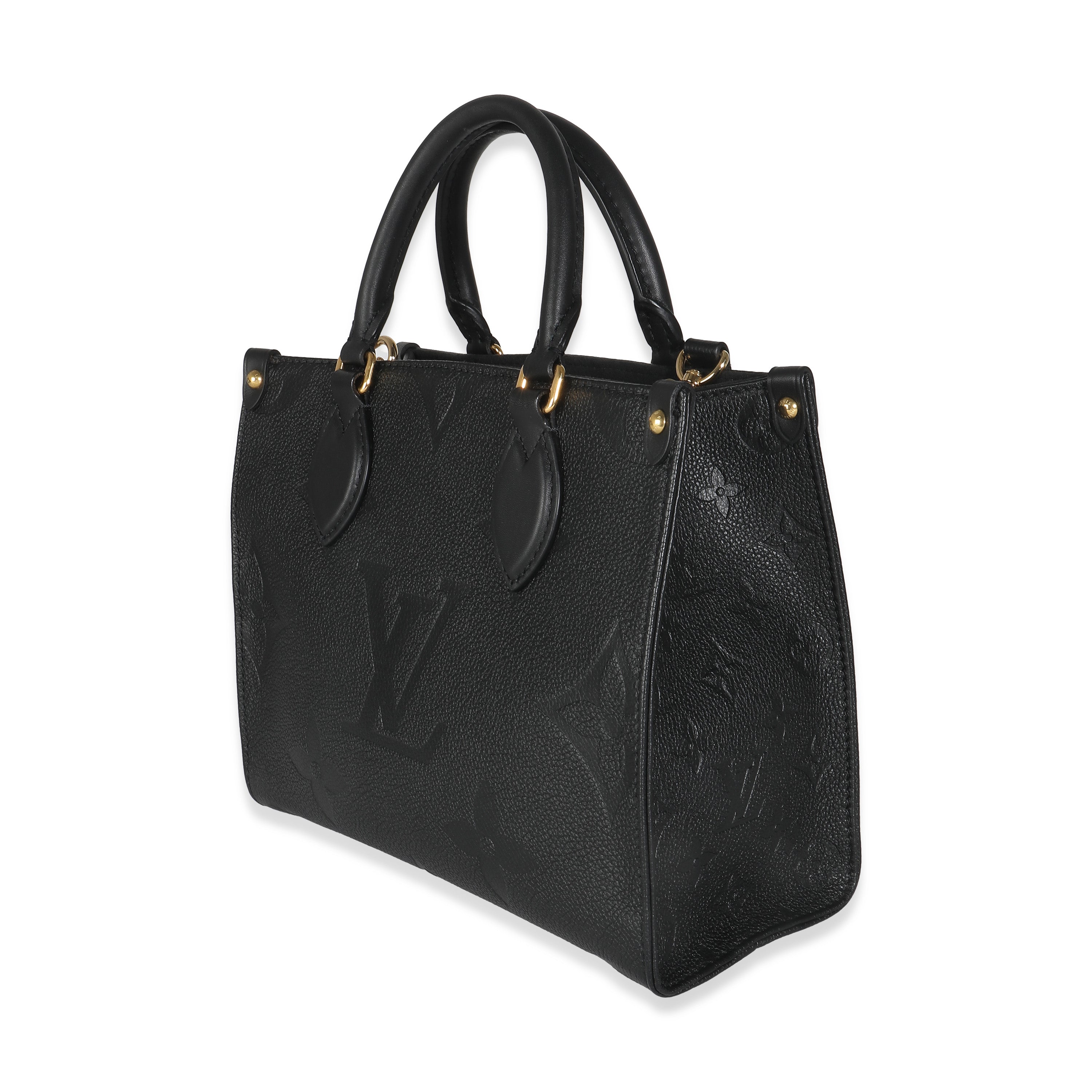 Louis Vuitton Black Giant Monogram Empreinte Onthego PM