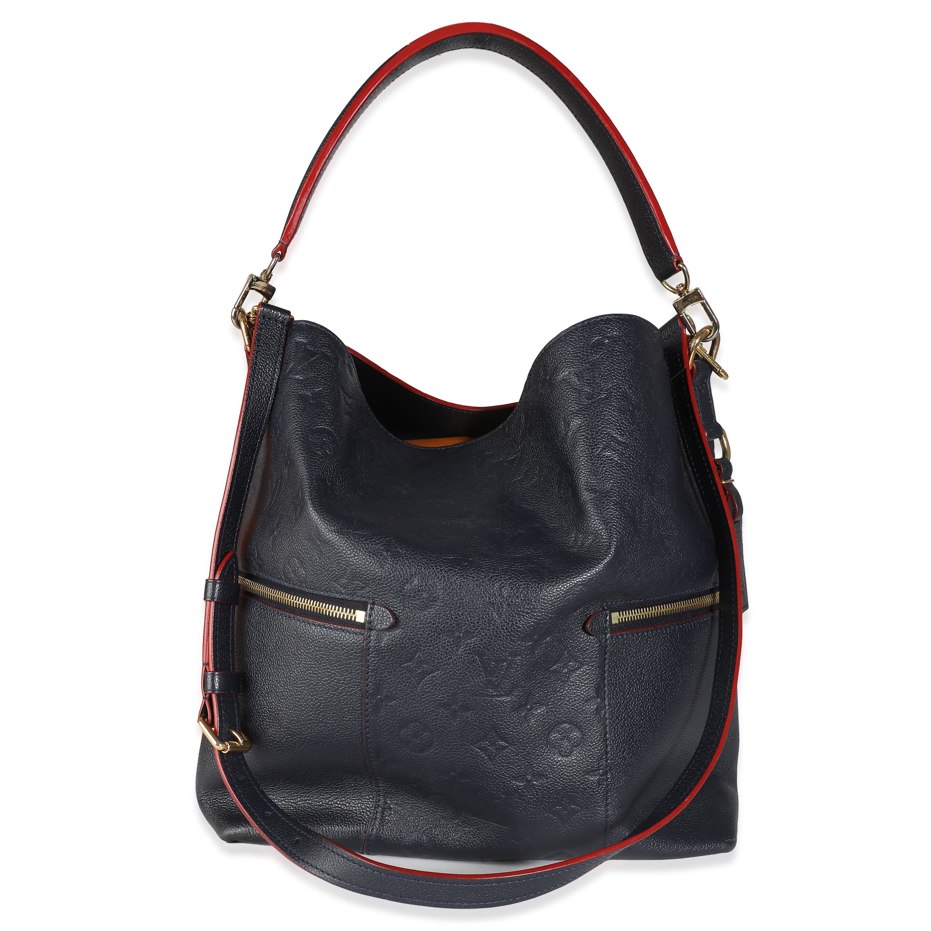 Louis Vuitton Marine Rouge Monogram Empreinte Melie Hobo