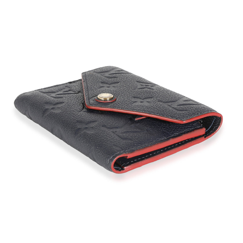 Louis Vuitton Marine Rouge Monogram Empreinte Victorine Wallet