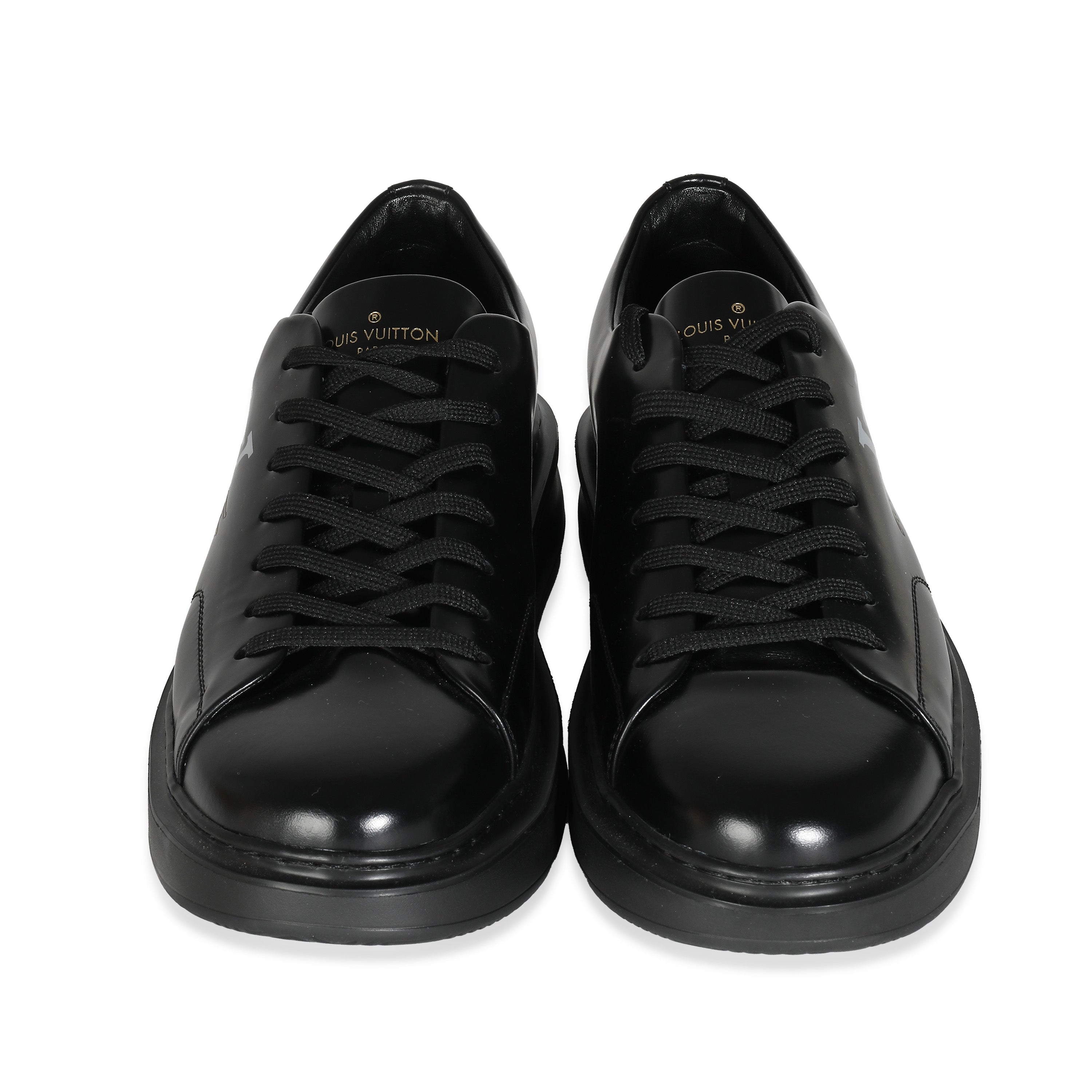 Louis Vuitton Black Calfskin Mens LV Beverly Hills Sneakers 7