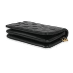 Louis Vuitton Black Monogram Embossed Puffy Lambskin Pochette Coussin