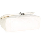 Chanel White Quilted Lambskin Small Chanel 19 Flap Bag