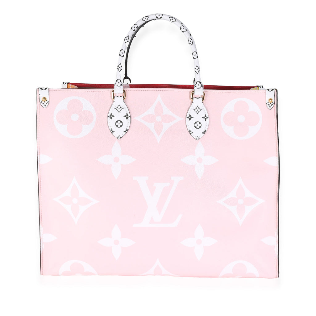 Louis Vuitton Rouge Rose Monogram Giant Canvas Onthego GM