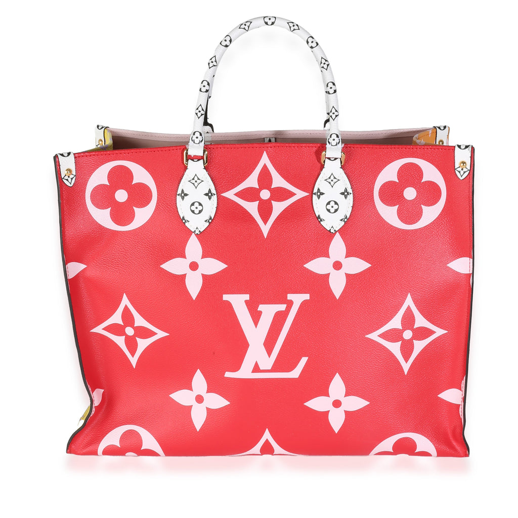 Louis Vuitton Rouge Rose Monogram Giant Canvas Onthego GM