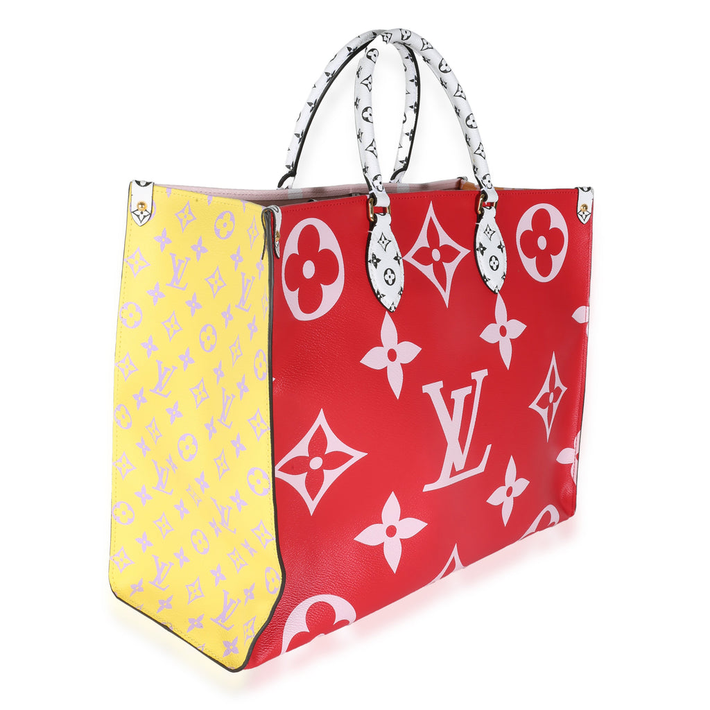 Louis Vuitton Rouge Rose Monogram Giant Canvas Onthego GM