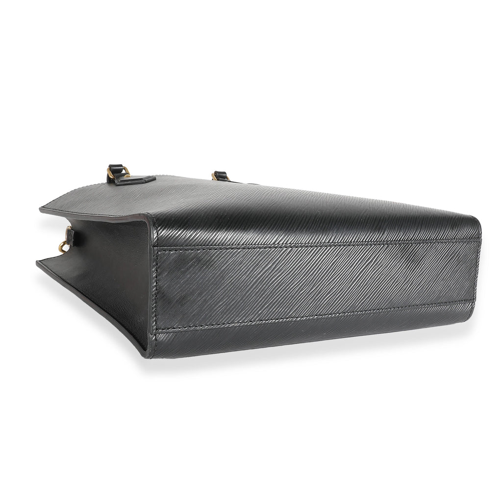 Louis Vuitton Black Epi Sac Plat PM