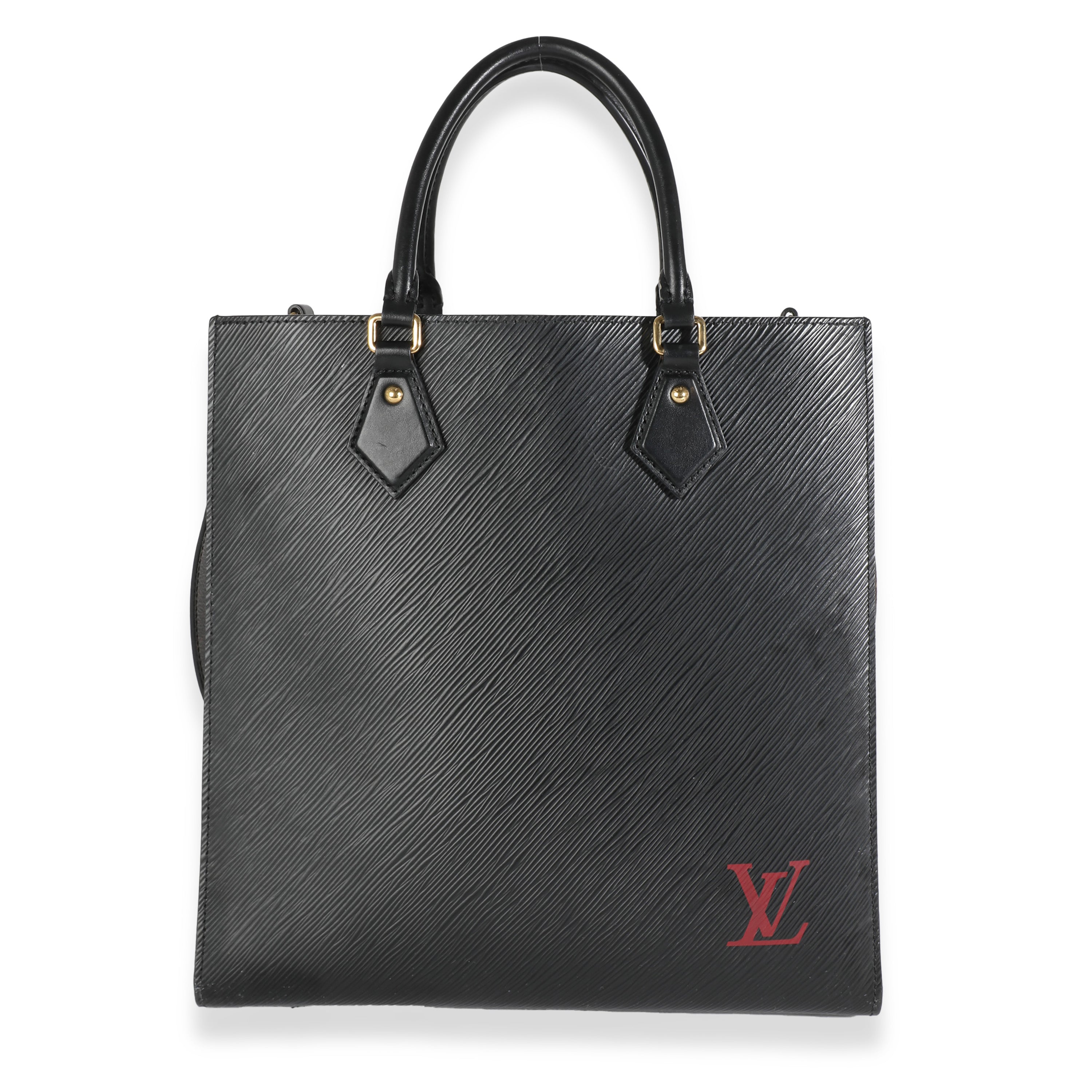 Louis Vuitton Black Epi Sac Plat PM