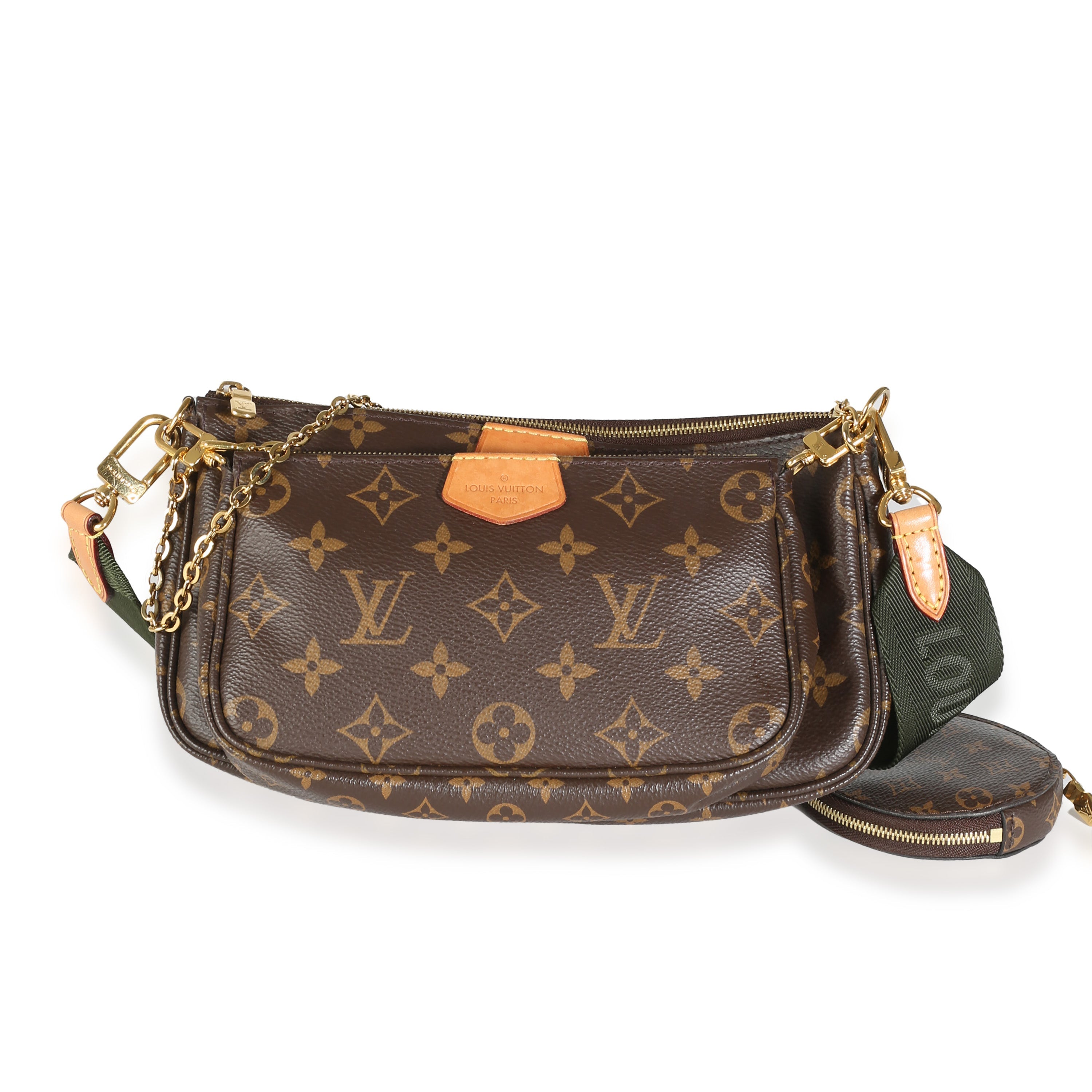 Louis Vuitton Khaki Monogram Canvas Multi Pochette Accessoires