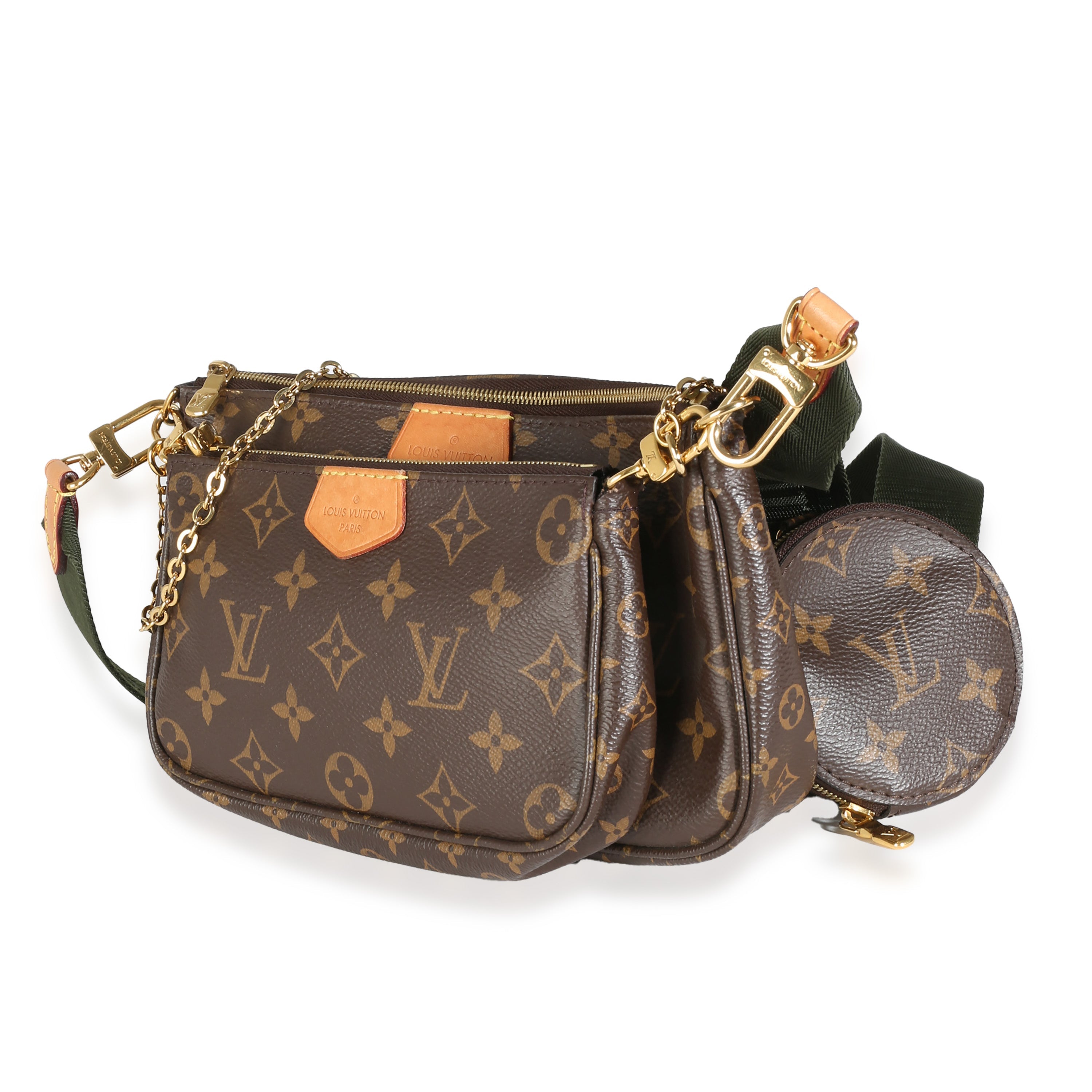 Louis Vuitton Khaki Monogram Canvas Multi Pochette Accessoires