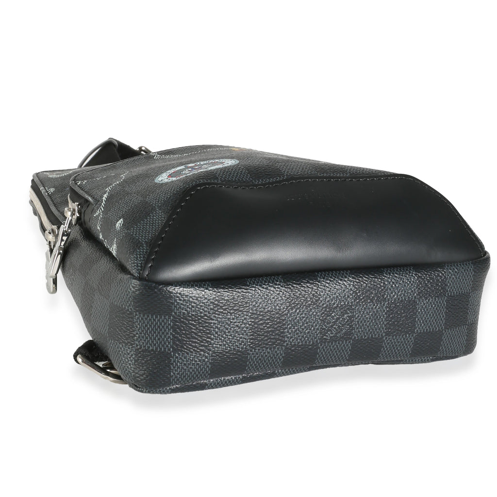 Louis Vuitton Damier Graphite Canvas World Map Avenue Slingbag