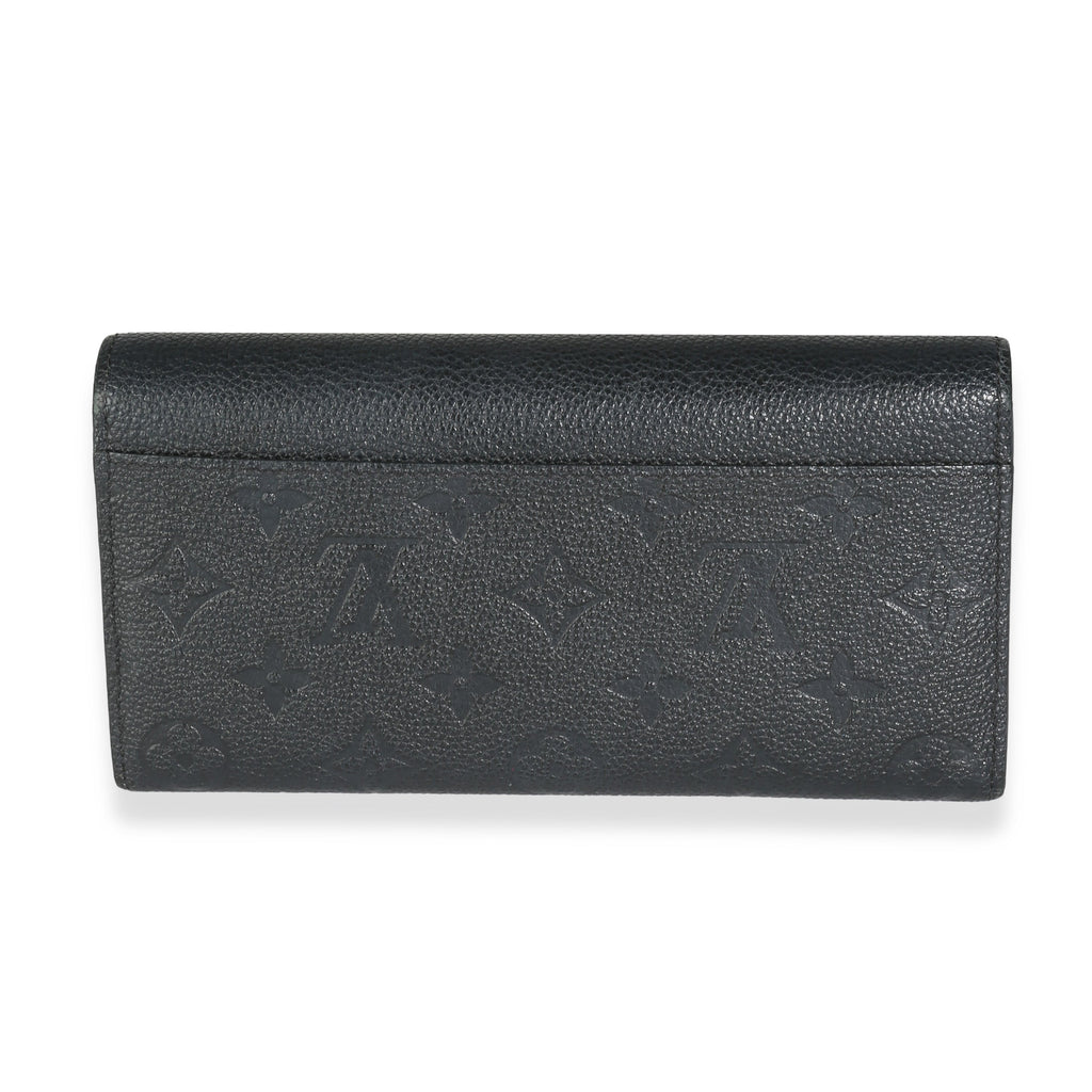 Louis Vuitton Black Monogram Empreinte Sarah Wallet