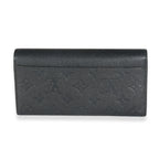 Louis Vuitton Black Monogram Empreinte Sarah Wallet