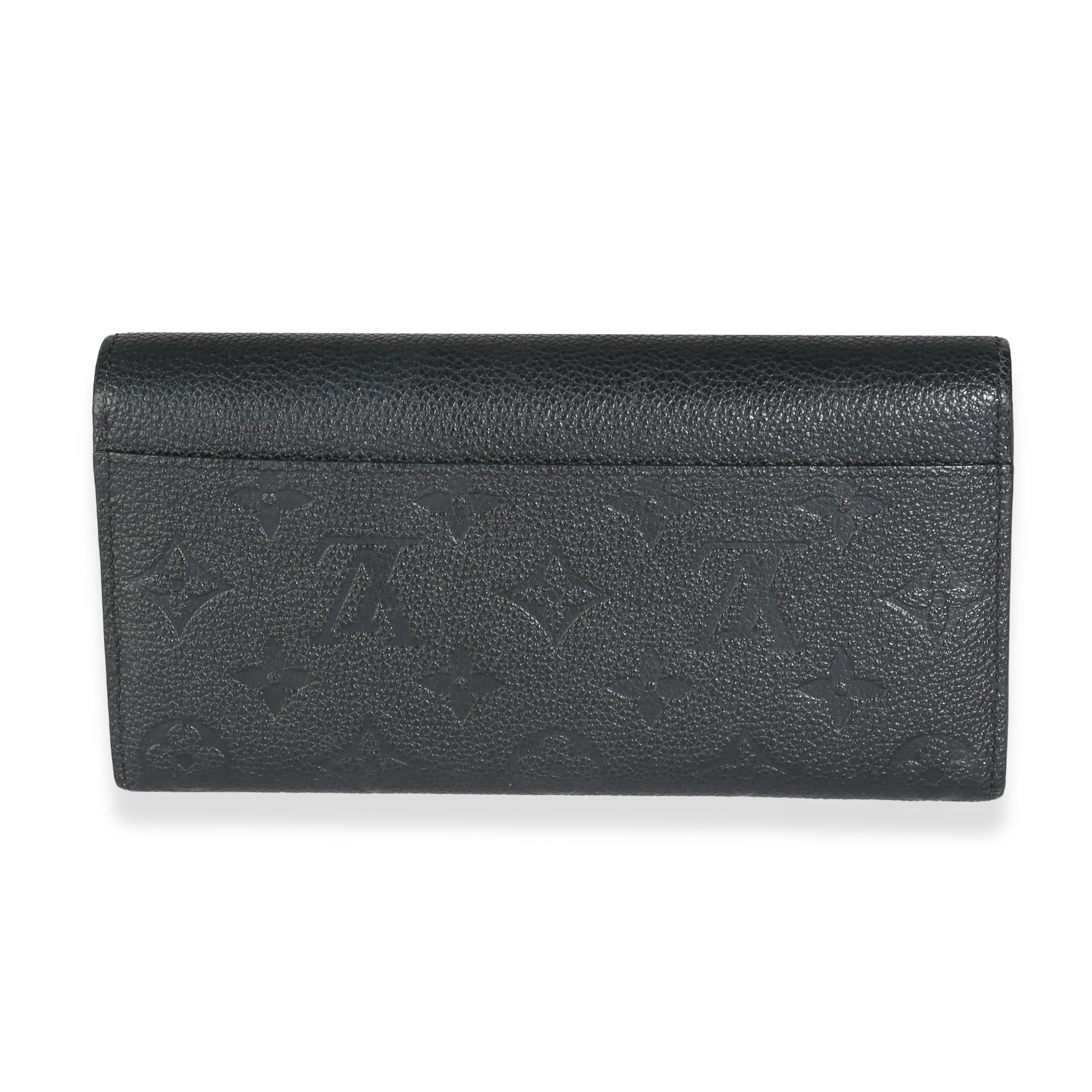 Louis Vuitton Black Monogram Empreinte Sarah Wallet