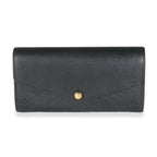 Louis Vuitton Black Monogram Empreinte Sarah Wallet