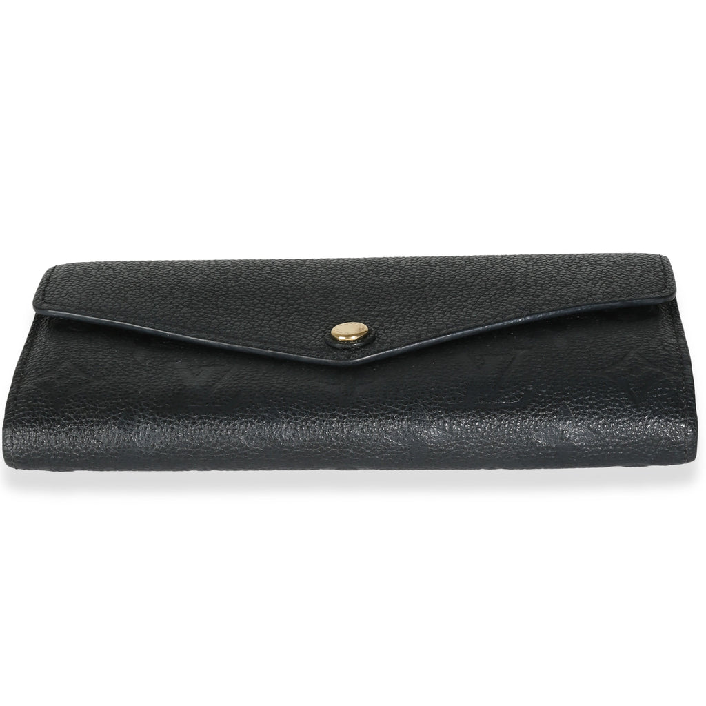Louis Vuitton Black Monogram Empreinte Sarah Wallet
