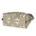 Louis Vuitton Khaki Cream Bicolour Monogram Empreinte CarryAll PM