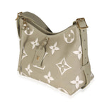 Louis Vuitton Khaki Cream Bicolour Monogram Empreinte CarryAll PM