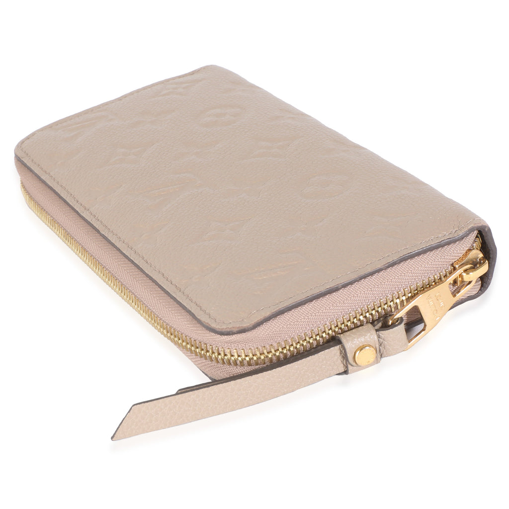 Louis Vuitton Turtledove Monogram Empreinte Zippy Wallet
