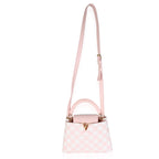 Louis Vuitton Light Pink Embroidered Taurillon Vichy Capucines BB