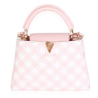 Louis Vuitton Light Pink Embroidered Taurillon Vichy Capucines BB