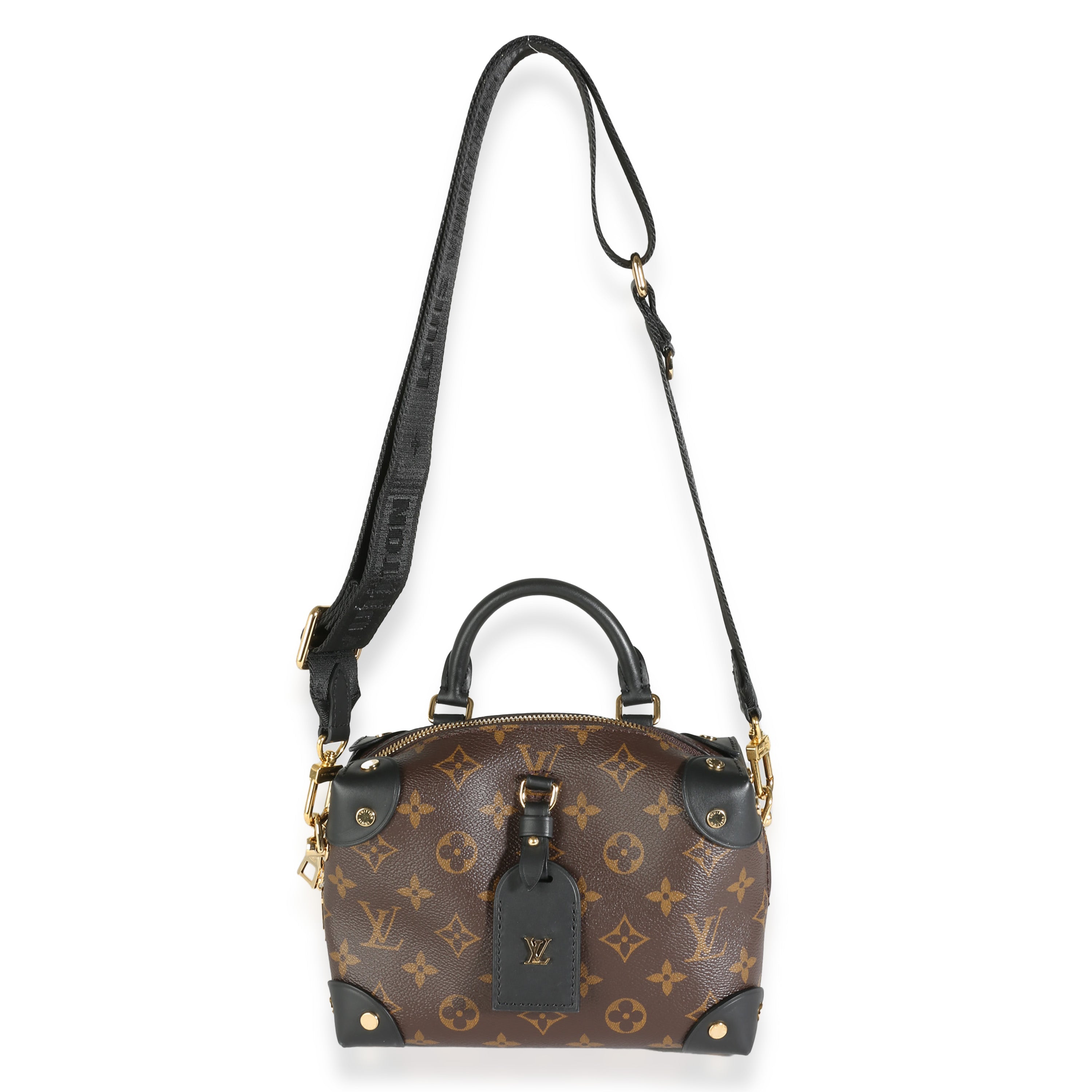Louis Vuitton Black Monogram Canvas Petite Malle Souple
