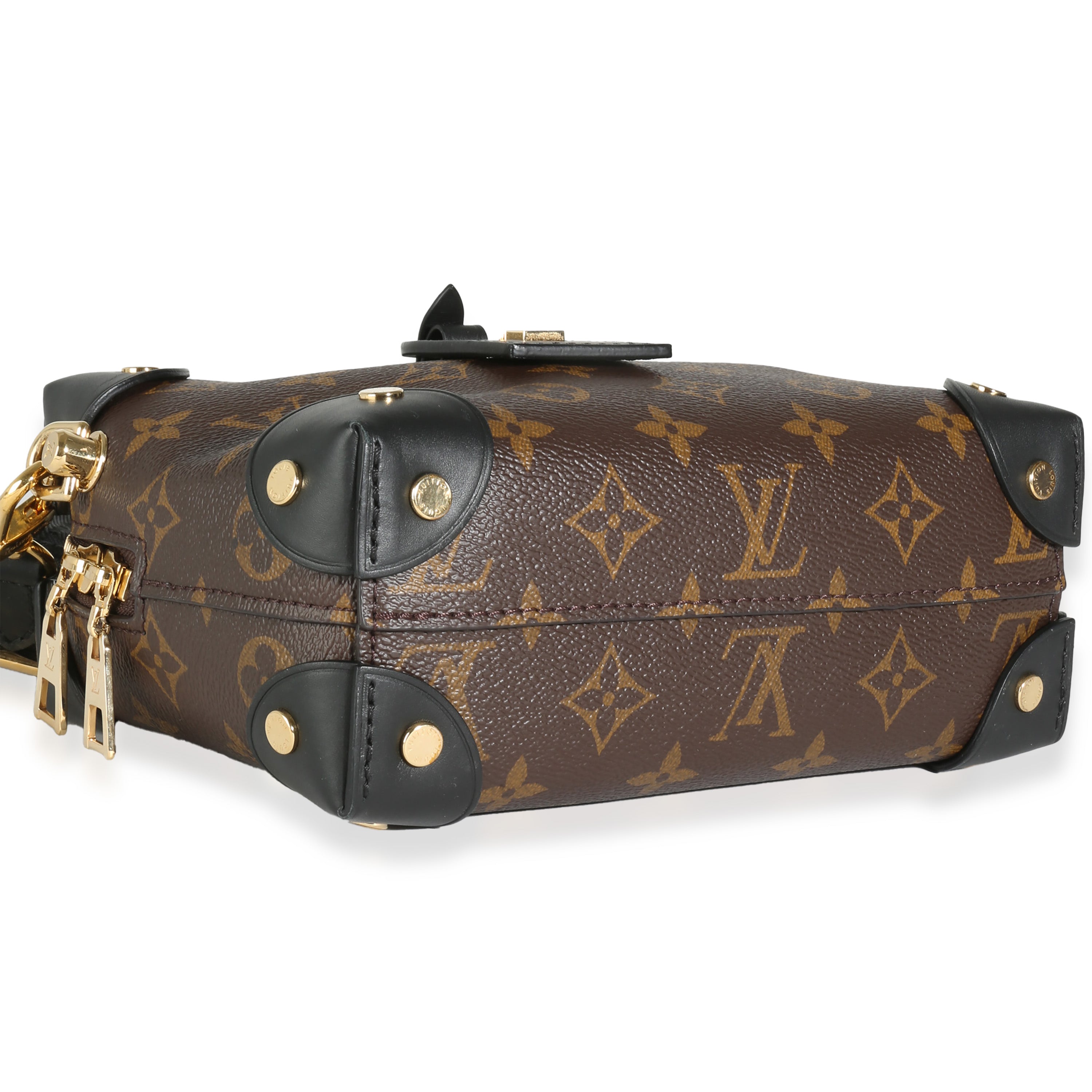 Louis Vuitton Black Monogram Canvas Petite Malle Souple