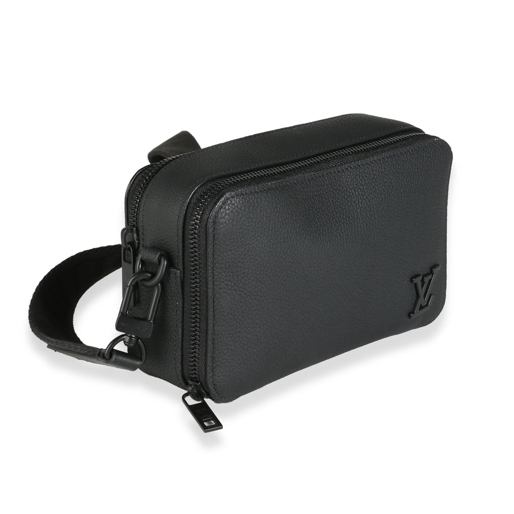 Louis Vuitton Black Taurillon Alpha Wearable Wallet