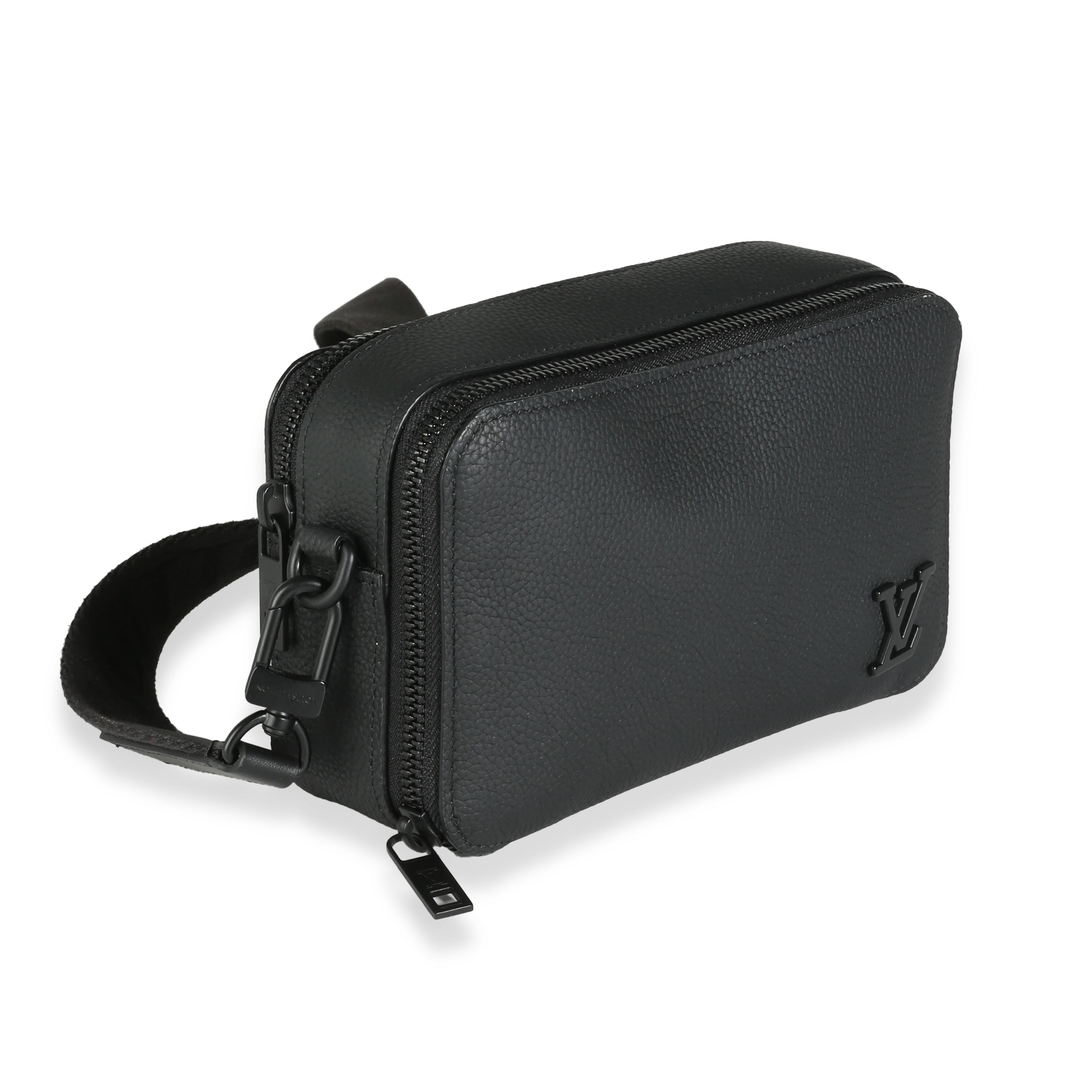 Louis Vuitton Black Taurillon Alpha Wearable Wallet