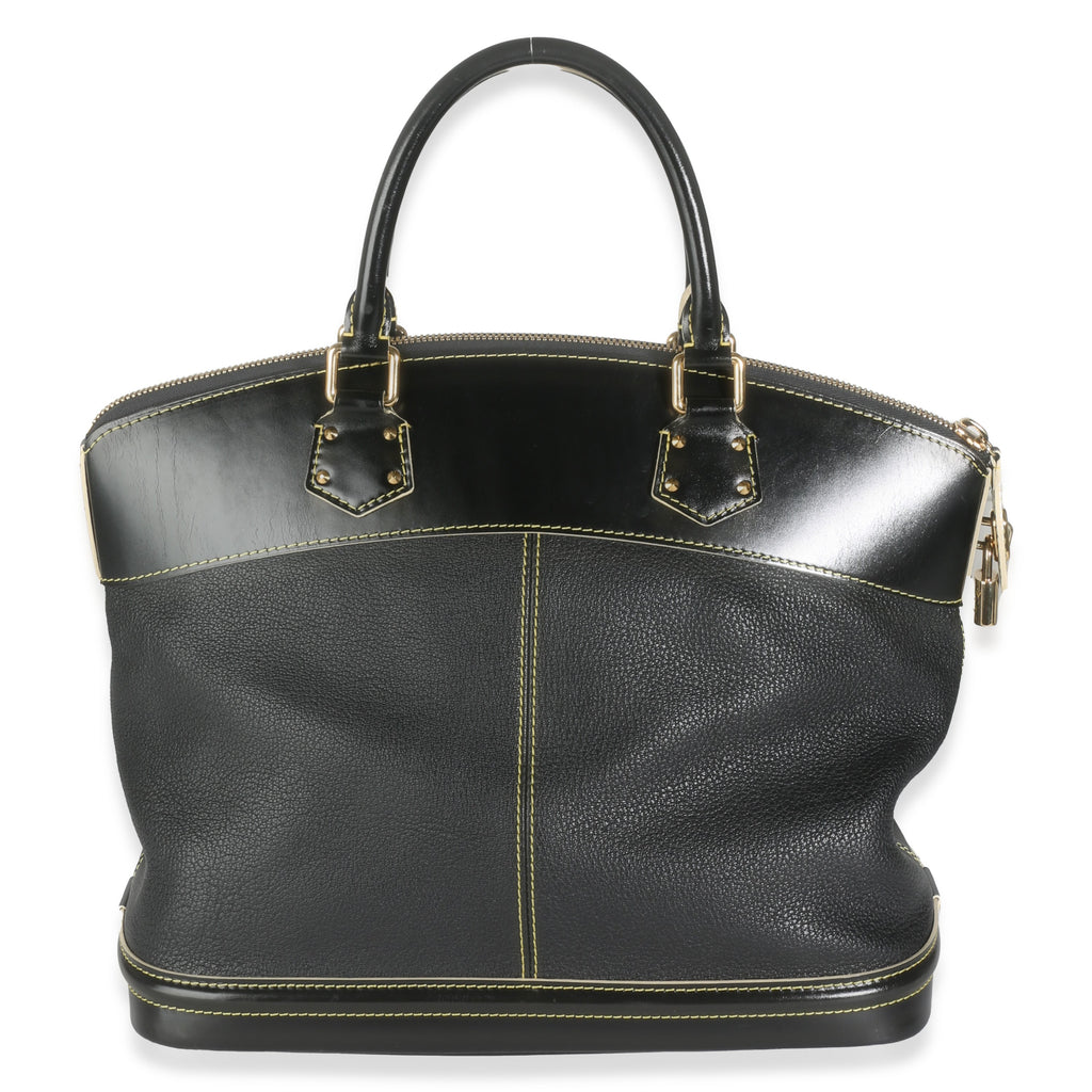Louis Vuitton Black Leather Suhali Lockit MM