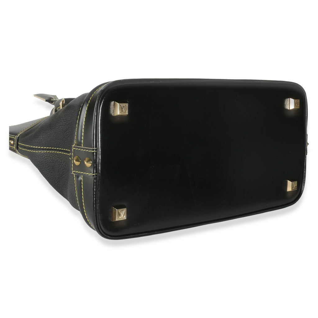 Louis Vuitton Black Leather Suhali Lockit MM