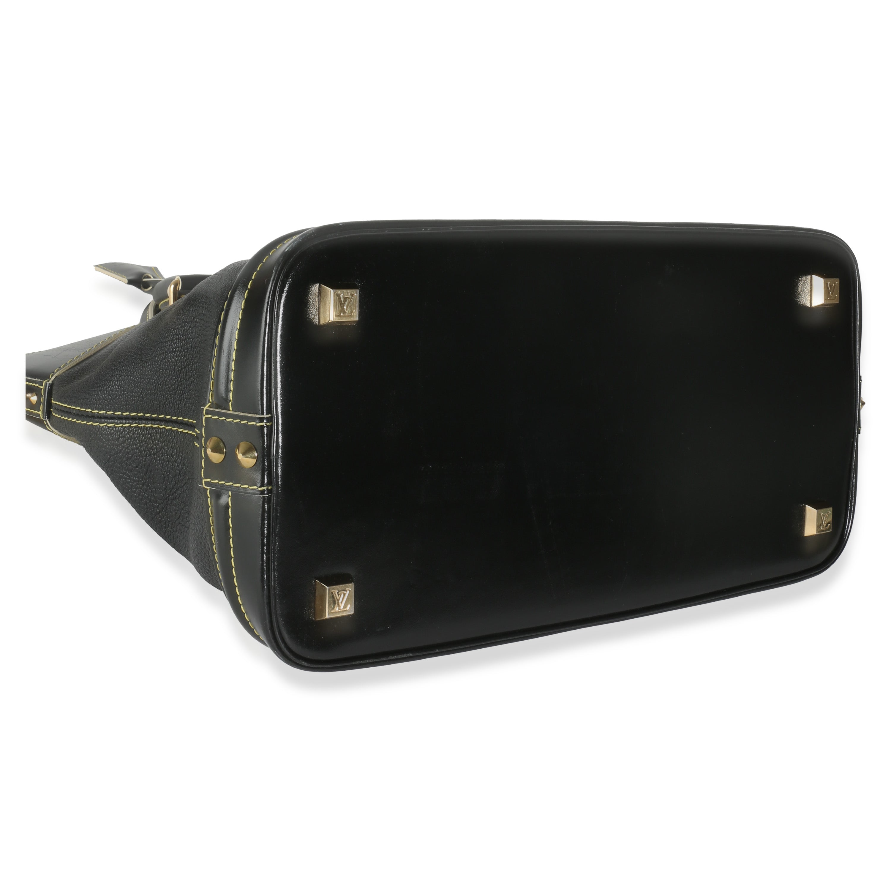 Louis Vuitton Black Leather Suhali Lockit MM