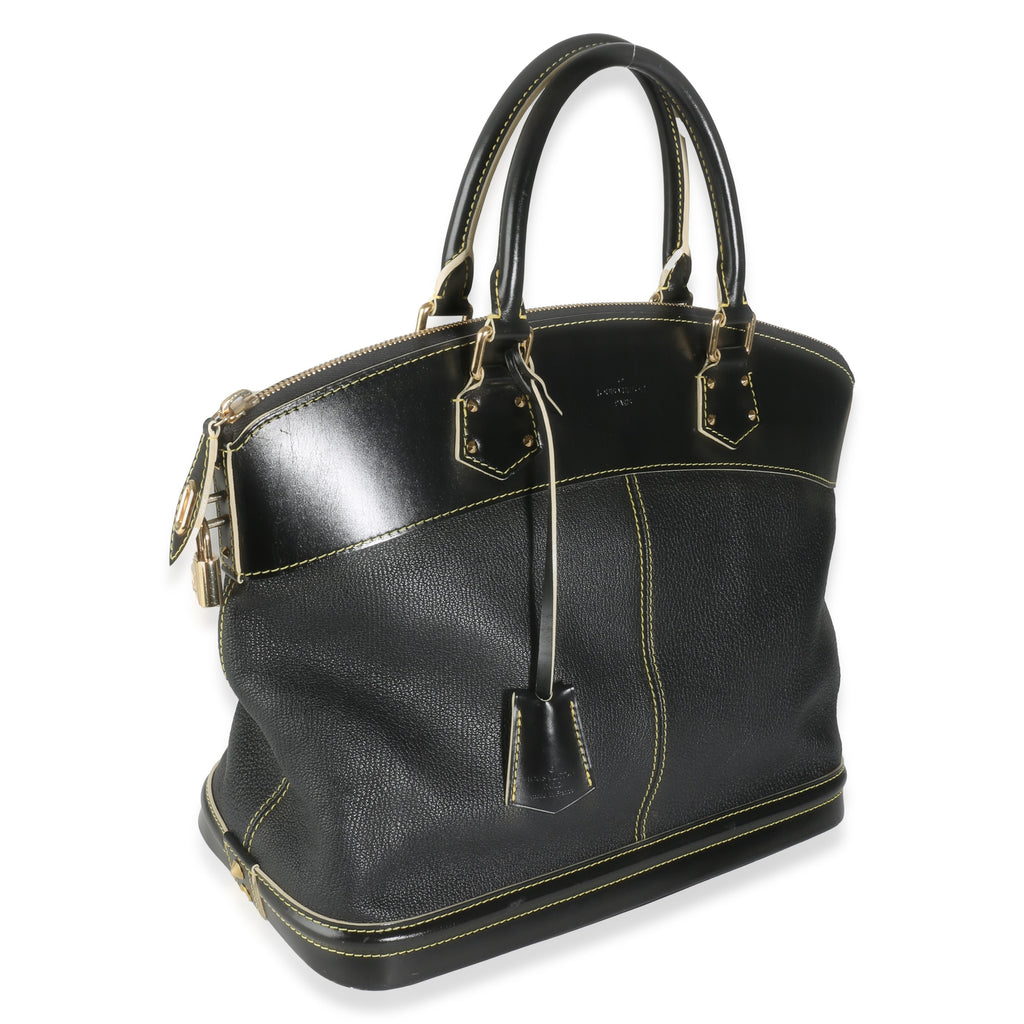 Louis Vuitton Black Leather Suhali Lockit MM
